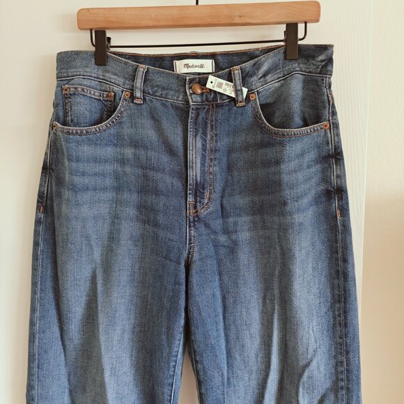 NWT Madewell The Perfect Vintage Wide-Leg Jean Soft Drape Wool Blend Sz. 29 - Picture 8 of 12